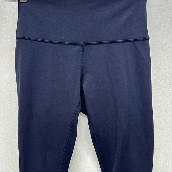 Lululemon Wunder Under Cropped Leggings Hi Rise Tights Luxtreme 17" Onyx Blue 6 - Picture 3 of 7